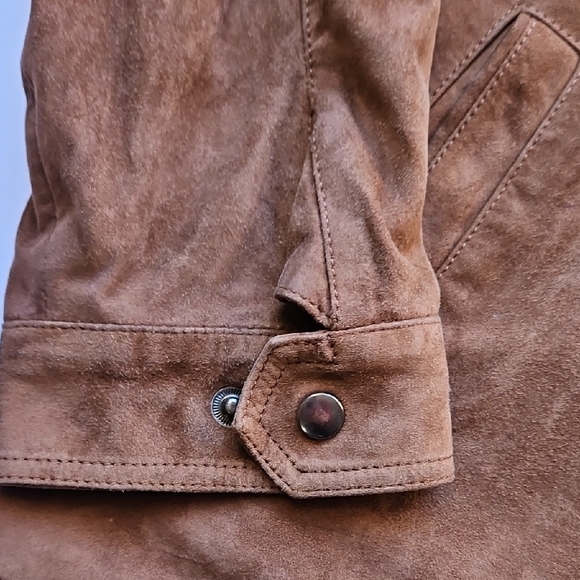Men's Brown Golden Bear Suede Jacket XL - Picture 5 of 13